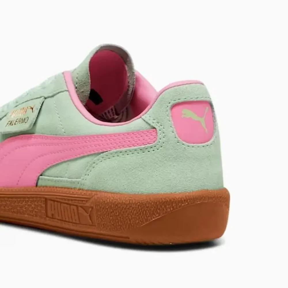 Puma Palermo 397271-02 Sneakers Kids Mint Pink Leather Lifestyle Shoes TF5956